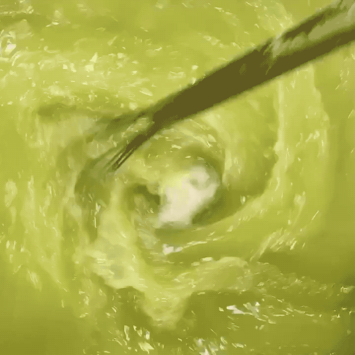 Liquid being blended & mixed